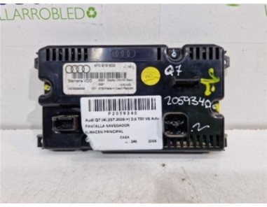 PANTALLA NAVEGADOR Audi Q7  3 0 TDI V6 Advance quattro  [3 0 Ltr  - 176 kW V6 24V TDI]