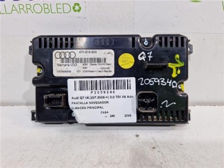 PANTALLA NAVEGADOR Audi Q7  3 0 TDI V6 Advance quattro  [3 0 Ltr  - 176 kW V6 24V TDI]
