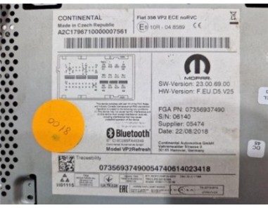 PANTALLA NAVEGADOR Fiat TIPO II  SEDAN 1 4 