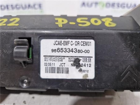 PANTALLA NAVEGADOR Peugeot 508  1 6 Access [1 6 Ltr  - 82 kW HDi FAP]