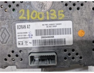 PANTALLA NAVEGADOR Renault Laguna III Grandtour  2 0 Dynamique [2 0 Ltr  - 110 kW dCi Diesel CAT]