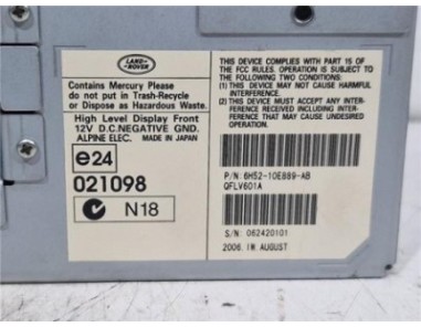 PANTALLA NAVEGADOR Land Rover Freelander  2 2 TD4