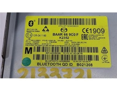 PANTALLA NAVEGADOR Mazda CX-3  1 5 Center-Line [1 5 Ltr  - 77 kW Diesel CAT]