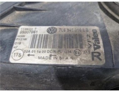 FARO XENON DERECHO Volkswagen Touareg  2 5 TDI R5 [2 5 Ltr  - 128 kW TDI]