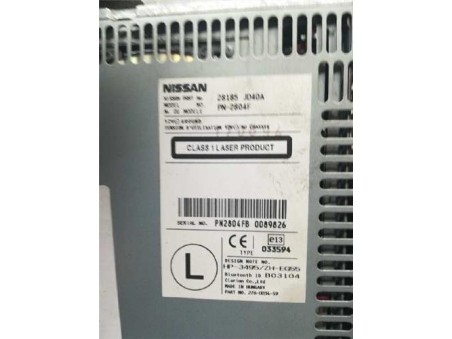 Radio / Cd Nissan QASHQAI 2 0 dCi Turbodiesel 