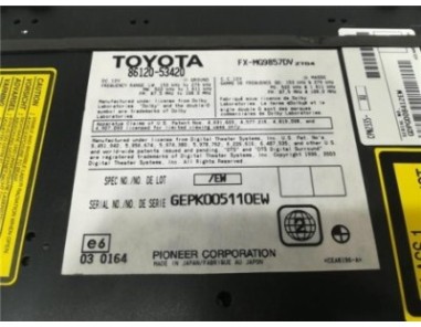 Radio / Cd Lexus IS II  220 d 