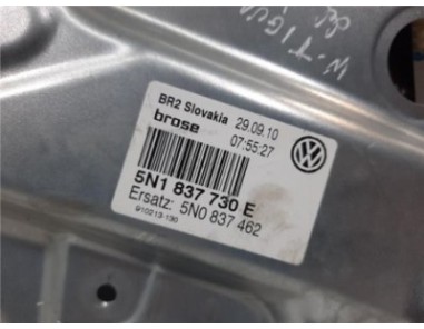 Elevalunas Electrico Delantero Derecho Volkswagen Tiguan  2 0 +Motion 4Motion [2 0 Ltr  - 103 kW TDI]