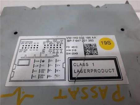 Radio / Cd Volkswagen Passat Berlina  2 0 TDI 16V