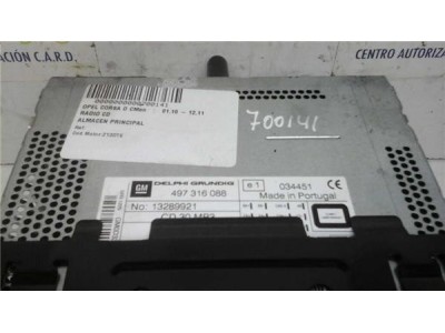 Radio / Cd Opel CORSA D 1 3 16V CDTI 