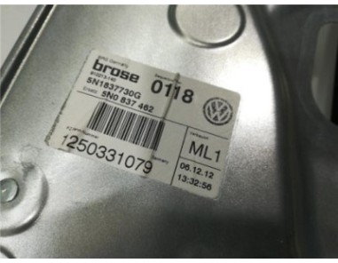 Elevalunas Electrico Delantero Derecho Volkswagen Tiguan  2 0 TDI