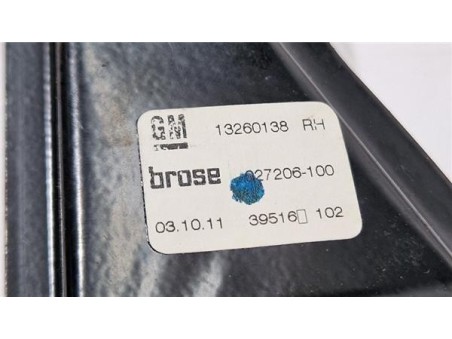 Elevalunas Electrico Delantero Derecho Opel Zafira C Tourer  2 0 Expression [2 0 Ltr  - 96 kW CDTI]