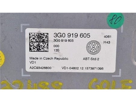 PANTALLA NAVEGADOR Volkswagen Golf VII  1 6 BlueMotion [1 6 Ltr  - 81 kW 16V TDI DPF]