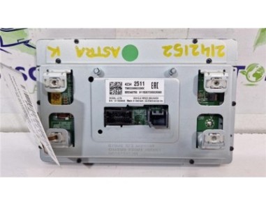 PANTALLA NAVEGADOR Opel Astra K Berlina 5p  1 4 Dynamic [1 4 Ltr  - 110 kW 16V SIDI Turbo]