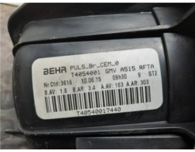 Motor Calefaccion Citroen C4 CACTUS 1 6 e-HDi FAP 