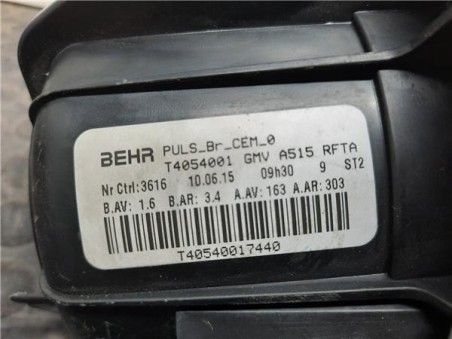 Motor Calefaccion Citroen C4 CACTUS 1 6 e-HDi FAP 