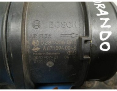 Caudalimetro Ssangyong KORANDO 2 0 TD 