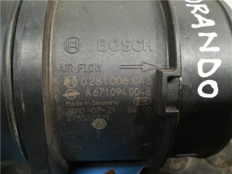 Caudalimetro Ssangyong KORANDO 2 0 TD 