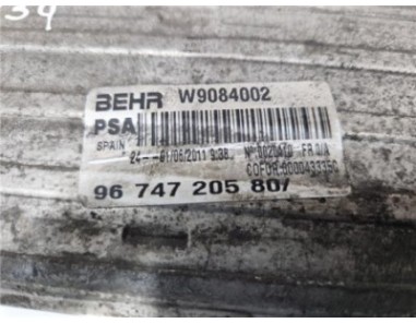 Intercooler Citroen DS4  2 0 Sport [2 0 Ltr  - 120 kW HDi FAP]