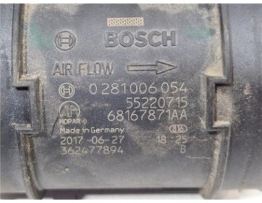 Caudalimetro Jeep Compass  1 6 Limited FWD [1 6 Ltr  - 88 kW M-Jet CAT]