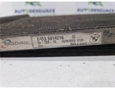 Condensador BMW Serie X5  3 0d [3 0 Ltr  - 135 kW 24V Turbodiesel CAT]