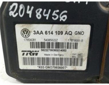 Nucleo Abs Volkswagen Passat Berlina  2 0 Exclusive BlueMotion [2 0 Ltr  - 103 kW TDI]