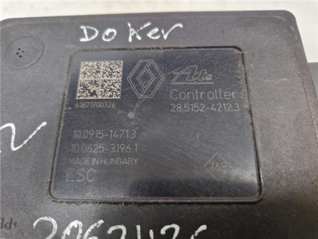 Nucleo Abs Dacia Dokker  1 5 Essential [1 5 Ltr  - 55 kW BLUE dCi Diesel FAP CAT]