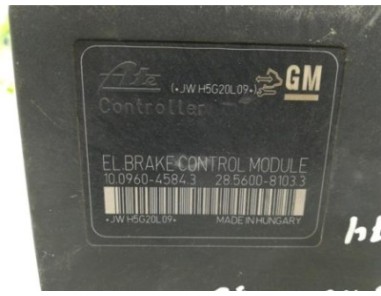 Nucleo Abs Opel Astra J Berlina 5p  2 0 Cosmo [2 0 Ltr  - 118 kW 16V CDTI]