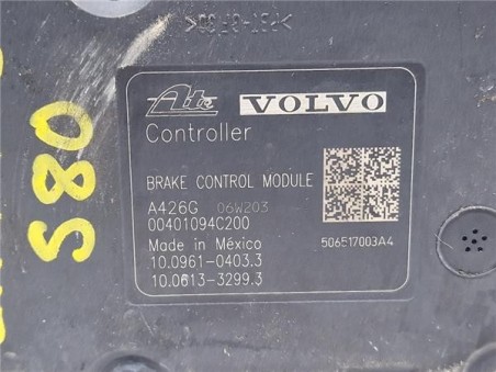 Nucleo Abs Volvo S80 Berlina  2 4 D5 Executive [2 4 Ltr  - 136 kW Diesel CAT]