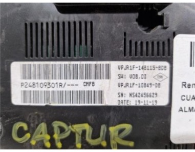 Cuadro Instrumentos Renault Captur II  1 0 Experience [1 0 Ltr  - 74 kW TCE]