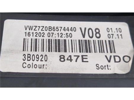 Cuadro Instrumentos Volkswagen Passat Berlina  1 9 TDI