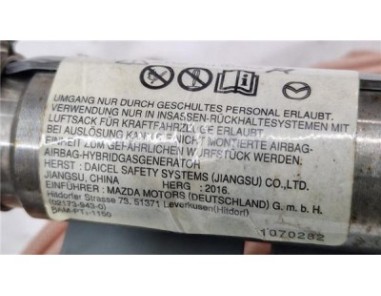 Airbag cortina delantero derecho Mazda 6 Berlina  2 2 Luxury [2 2 Ltr  - 129 kW Turbodiesel CAT]