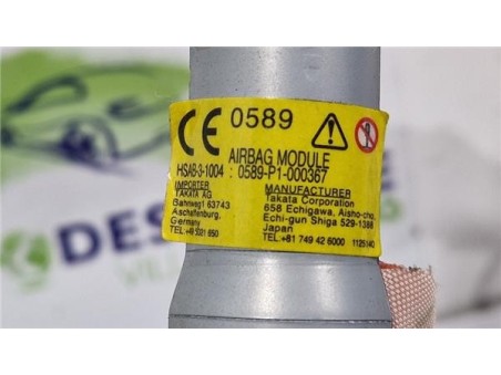 Airbag cortina delantero derecho Mazda CX-3  1 5 Center-Line [1 5 Ltr  - 77 kW Diesel CAT]