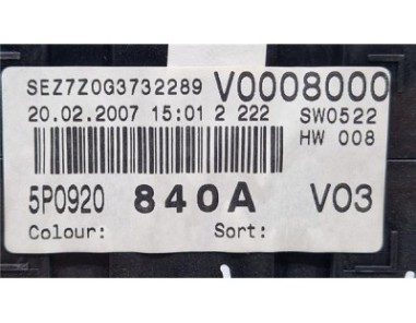 Cuadro Instrumentos Seat Altea XL  1 9 TDI