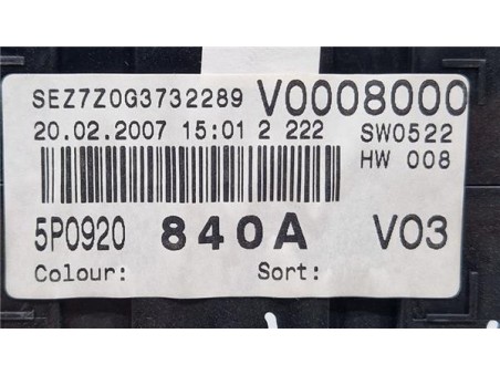 Cuadro Instrumentos Seat Altea XL  1 9 TDI