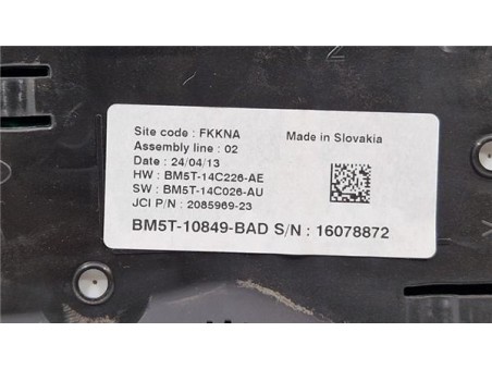 Cuadro Instrumentos Ford C-Max  1 0 Edition [1 0 Ltr  - 92 kW EcoBoost CAT]