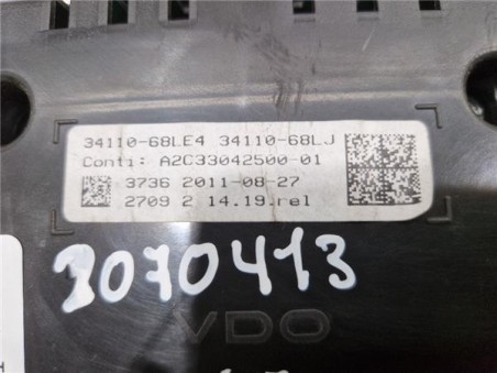 Cuadro Instrumentos Suzuki Swift  1 3 GL+ [1 3 Ltr  - 55 kW DDiS Diesel CAT]