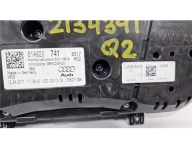 Cuadro Instrumentos Audi Q2  1 6 30 TDI design [1 6 Ltr  - 85 kW TDI]