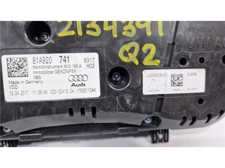 Cuadro Instrumentos Audi Q2  1 6 30 TDI design [1 6 Ltr  - 85 kW TDI]