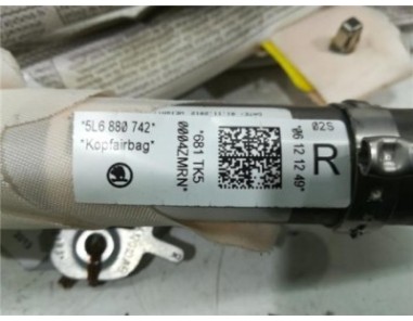 Airbag cortina delantero derecho Skoda Yeti  1 2 Active [1 2 Ltr  - 81 kW TSI]