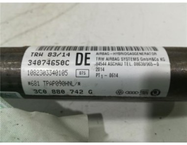 Airbag cortina delantero derecho Volkswagen Passat Berlina  2 0 Exclusive BlueMotion [2 0 Ltr  - 103 kW TDI]