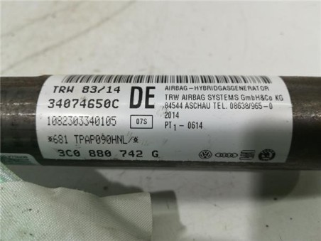 Airbag cortina delantero derecho Volkswagen Passat Berlina  2 0 Exclusive BlueMotion [2 0 Ltr  - 103 kW TDI]