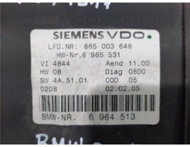 Cuadro Instrumentos BMW Serie 3 Berlina  2 0 320d [2 0 Ltr  - 120 kW 16V Diesel]