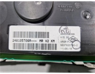 Cuadro Instrumentos Dacia Sandero II  0 9 Ambiance [0 9 Ltr  - 66 kW TCE CAT bivalent  Gasolina / GPL]