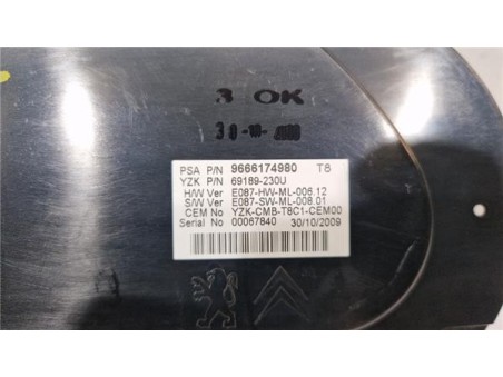 Cuadro Instrumentos Peugeot 3008  1 6 Premium [1 6 Ltr  - 80 kW HDi FAP CAT ]