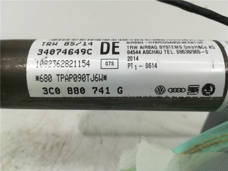 Airbag cortina delantero izquierdo Volkswagen Passat Berlina  2 0 Exclusive BlueMotion [2 0 Ltr  - 103 kW TDI]