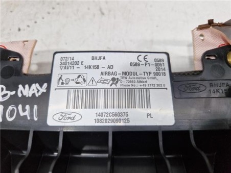 Airbag cortina delantero izquierdo Ford B-Max  1 5 Titanium [1 5 Ltr  - 55 kW TDCi CAT]