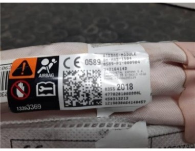 Airbag cortina delantero izquierdo Opel CROSSLAND X 1 2 