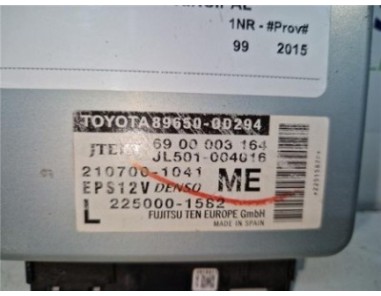 Centralita Direccion Asistida Toyota Yaris  1 3 Active [1 3 Ltr  - 73 kW 16V CAT]