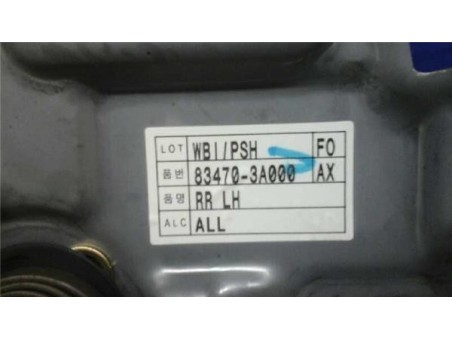 Elevalunas Electrico Trasero Izquierdo Hyundai TRAJET 2 0 CRDi 