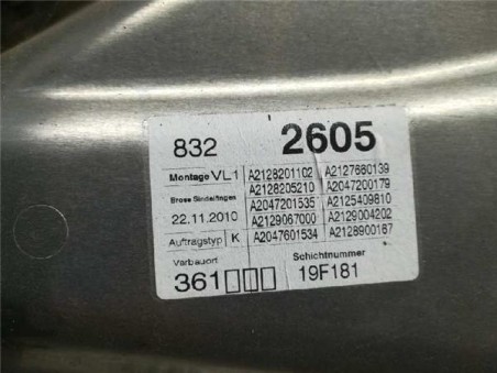 Elevalunas Electrico Delantero Izquierdo MERCEDES CLASE E  LIM  3 0 CDI 